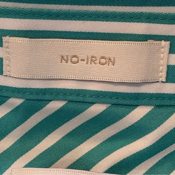 Chicos No Iron Stretch Stripe Shirt Size 0/XS - Picture 7 of 14